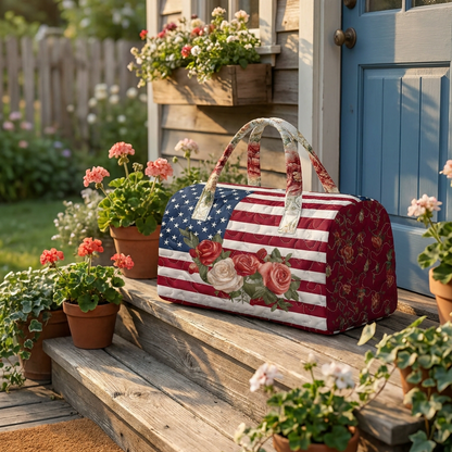 Joe Crafts - Handmade Quilted USA Tote Bag